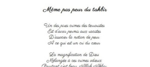 Même pas peur du takbîr Même pas peur du takbîr