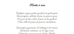 Honte à eux Honte à eux