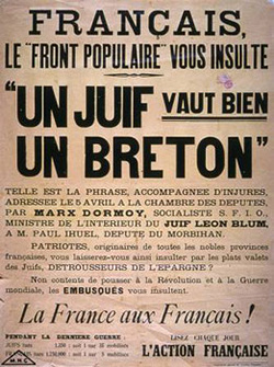 Campagne antisémite dans les années 1930 Campagne antisémite dans les années 1930