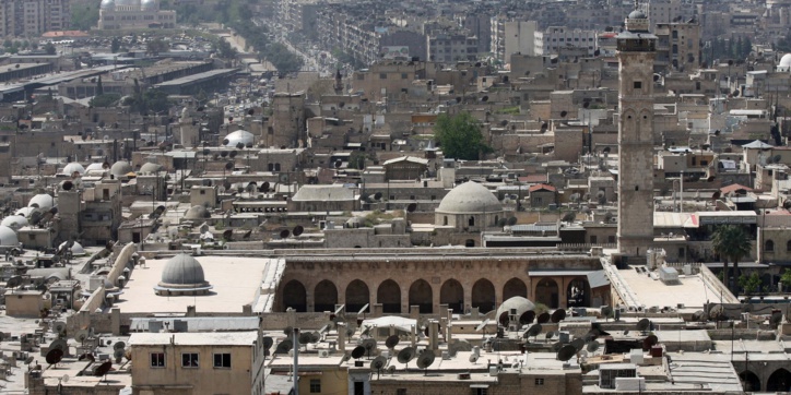 La Mosquée des Omeyyades à Alep en 2010.