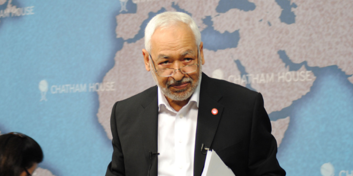 Rached Ghannouchi, président d'Ennahdha, largement réélu ce dimanche 22 mai lors du 10e congrès du parti.