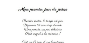 Mon premier jour de jeûne Mon premier jour de jeûne