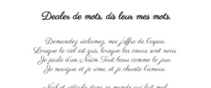 Dealer de mots, dis-leur mes mots