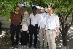 À l’église Sainte-Jeanne-d’Arc de Tunis, avec Pascal Aude et le P. Nicolas. À l’église Sainte-Jeanne-d’Arc de Tunis, avec Pascal Aude et le P. Nicolas.