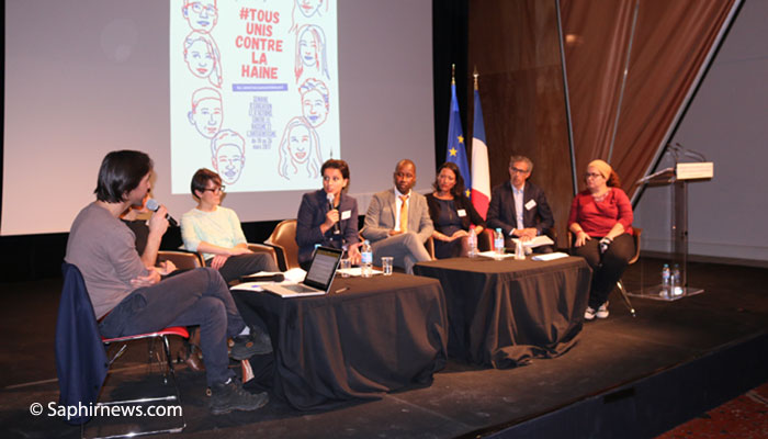 La Dilcra a défendu son bilan lors d'un colloque organisé le 24 novembre en présence de plusieurs ministres. Ici, la ministrèe de l'Education nationale Najat Vallaud-Belkacem.