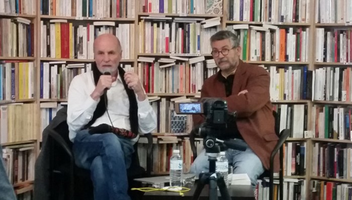 François Burgat, auteur de « Comprendre l’islam politique » (à gauche), aux côtés de Dominique Vidal à l'Iremmo le 10 janvier.
