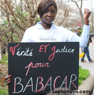 Hawa Gueye, soeur de Babacar Gueye, tué en décembre 2015 à Rennes.