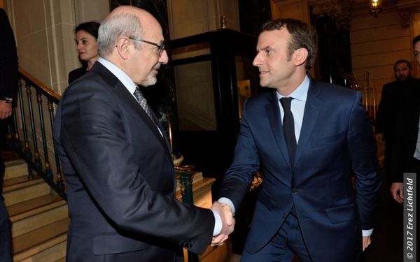 Emmanuel Macron a été reçu le 22 mars par le président du CRIF Francis Khalidfat (ici à l'image) lors d'une soirée des amis du CRIF.