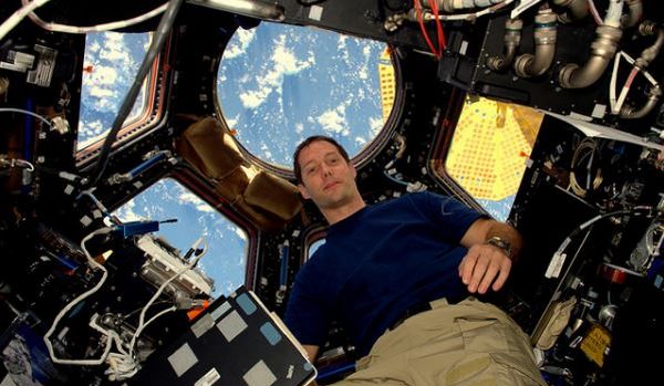 Thomas Pesquet depuis la station spatiale internationale dans l’espace. © ESA/NASA