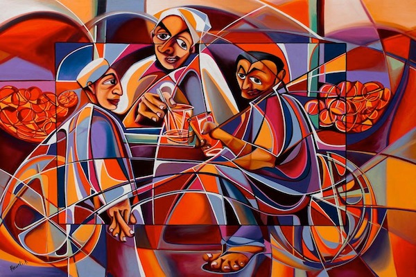 « Jus d’orange », œuvre du peintre marocain Abdelaziz Haounati. (photo © D. R.)