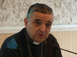 Mgr Dominique Lebrun, archevêque de Rouen.