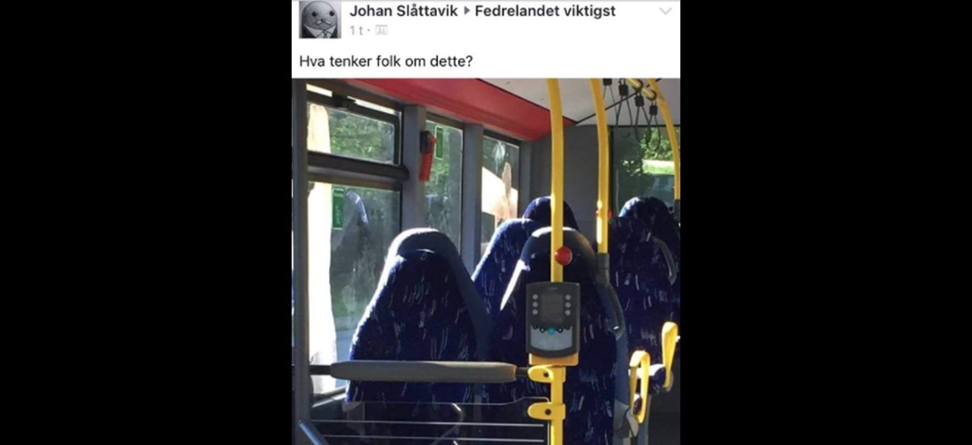 Norvège : des identitaires confondent les sièges d’un bus avec des femmes en burqa