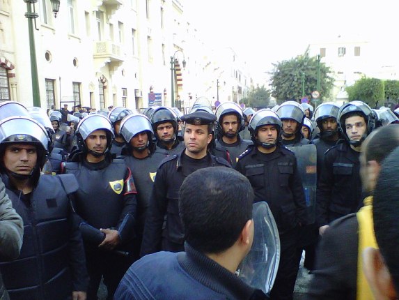 Manifestation au Caire, le 25 janvier 2011