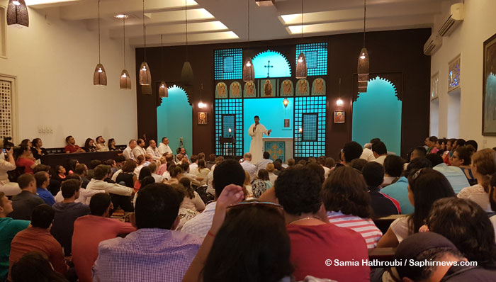 Jean Druel et Pr Oussama Nabil sont intervenus au sein de l’Institut dominicain des études orientales du Caire, durant la semaine de rencontre œcuménique qui a réuni 200 jeunes chrétiens en Égypte, fin septembre 2017.