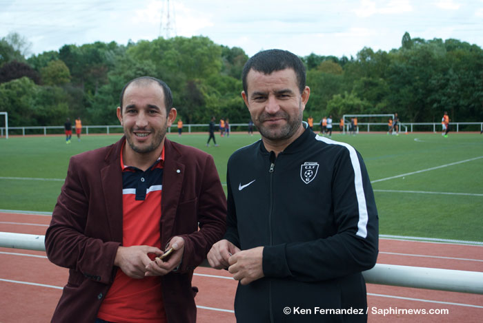 Karim et Abdenour, deux des historiques du C.S. Berbères, club qui promeut la culture kabyle.