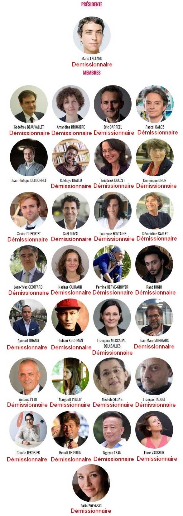 Qui sont les membres du Conseil national du numérique qui démissionnent (ou pas) ?