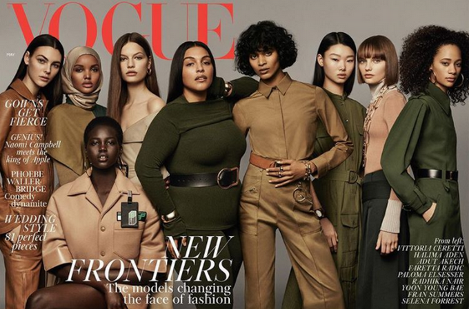 Vogue UK et sa couverture inédite qui reflète la diversité des femmes dans la mode