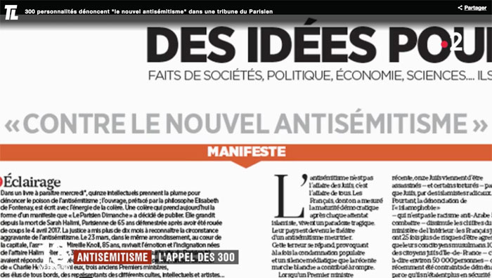 Manifeste contre l'antisémitisme : l'impossible union sacrée
