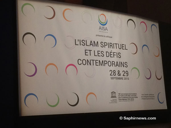 Dans le cadre de la campagne « Désir de paix » menée par AISA, plusieurs évènements ont été organisés. Ici, le colloque « L’islam spirituel et les défis contemporains » au siège de l’UNESCO à Paris, les 28 et 29 septembre 2016, au cours duquel un appel au soutien à la Journée internationale du vivre-ensemble a été lancé.