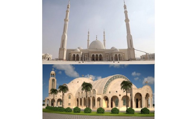 Egypte : les plus grandes église et mosquée inaugurées la veille du Noël orthodoxe