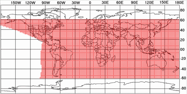 Prévision de visibilité du croissant lunaire au samedi 4 mai. ©ICO