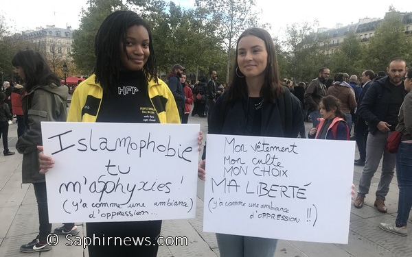 Au rassemblement contre l'islamophobie à Paris, le ras-le-bol des manifestants exprimé avec force