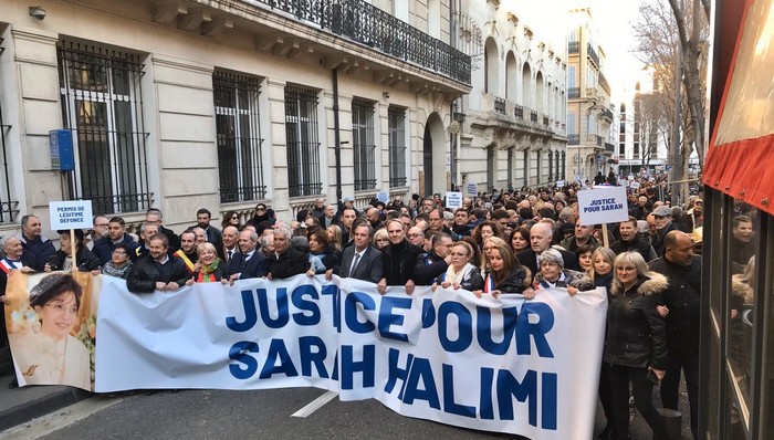 Des rassemblements ont été organisés, dimanche 5 janvier, en France, ici à Marseille, pour réclamer justice pour Sarah Halimi, une retraitée juive tuée en 2017 par son voisin. © Facebook / Martine Vassal