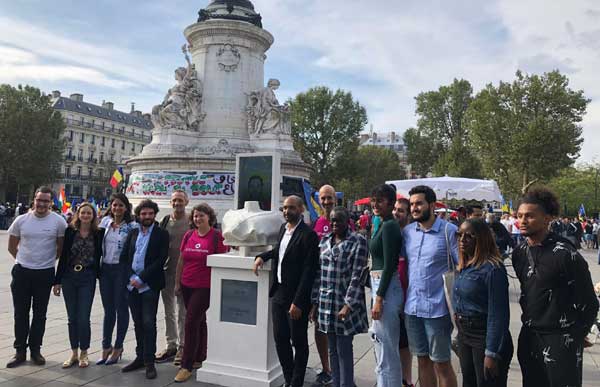 Un « Panthéon des oubliés » a été dévoilé dimanche 19 septembre à Paris par des associations antiracistes. © SOS Racisme