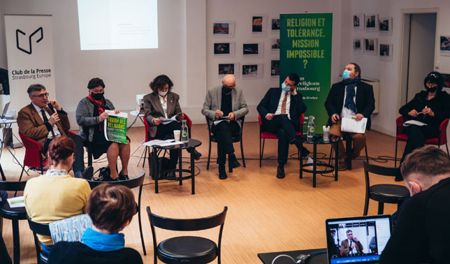 Le Forum des religions, organisé pour la troisième fois depuis 2019, est de retour à Strasbourg du 24 au 26 février 2022. © Valentine Zeler / Strasbourg