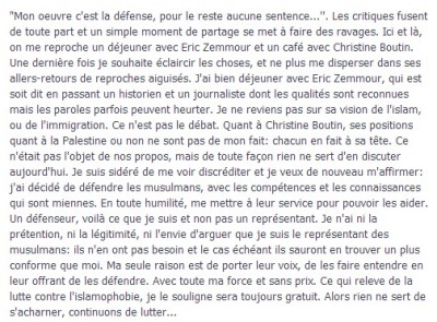 Karim Achoui à table avec Zemmour et Boutin, la LDJM dans la tourmente