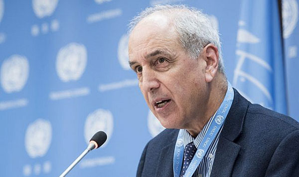 Le rapporteur spécial sur la situation des droits de l’Homme dans les Territoires occupés palestiniens, Michael Lynk, accuse Israël d’avoir instauré un régime d’apartheid à l’encontre des Palestiniens. © Kim Haughton/UN