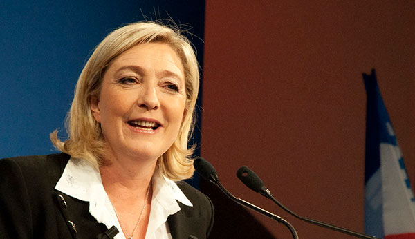Marine Le Pen, présidente du Rassemblement national (ex-FN) © CC BY-SA 2.0/Rémi Noyon