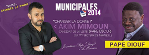 Hakim Mimoun et Pape Diouf.