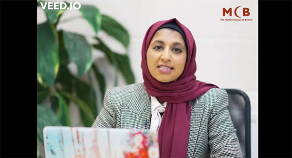 Zara Mohammed, secrétaire générale du Conseil musulman de Grande-Bretagne © MCB
