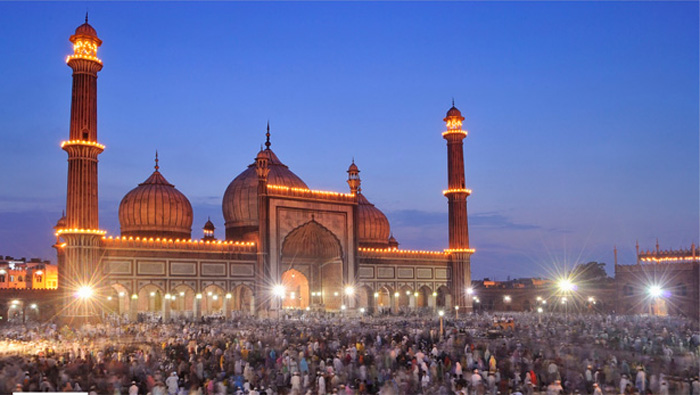 Le 1er prix de l'IRPC 2013 dans la catégorie Architecture. Photo de Nimit Nigam. La mosquée Jama Masjid de Delhi, Inde.