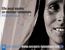 #Neloublionspas, le Secours islamique France investit les rues