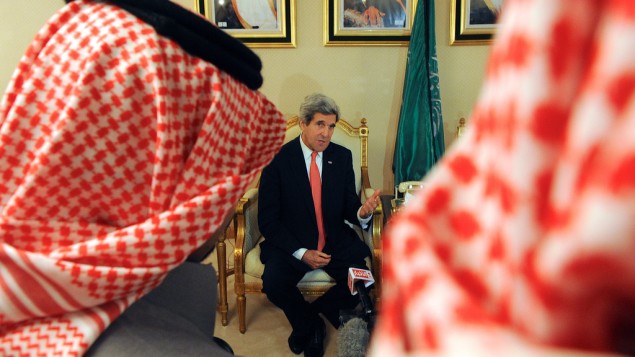 Le secrétaire d'État américain John Kerry s'était rendu en Arabie Saoudite, le 5 janvier 2014, pour parler négociations de paix entre Israël et Palestine, avec les représentants de la Ligue arabe. Et donc ?... (Photo : US State Department)