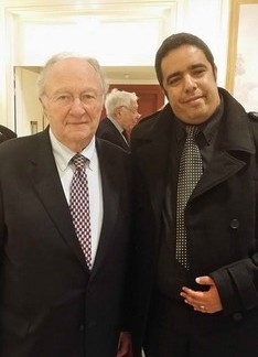 Roger Cukierman (à g.) avec Rachid Birbach.