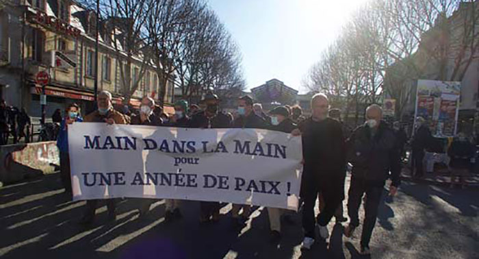 © DR - Le cortège de la Marche pour la Paix en 2021