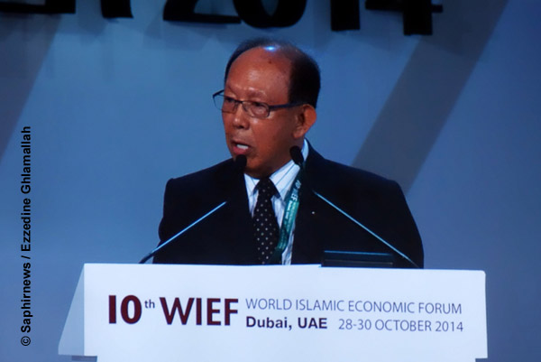Tun Musa Hitam, président de la fondation WIEF, organisatrice du 10e Forum mondial de l’économie islamique.