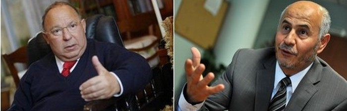 Dalil Boubakeur, recteur de la Grande Mosquée de Paris, et Amar Lasfar, président de l'UOIF.