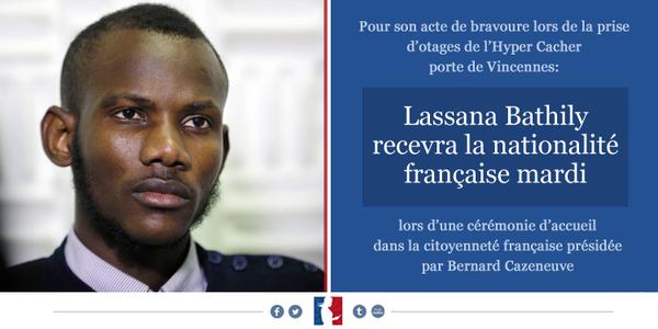 La nationalité française accordée à Lassana Bathily pour son héroïsme