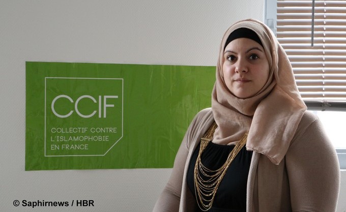 Elsa Ray, porte-parole du Collectif contre l'islamophobie en France (CCIF). © Saphirnews / HBR