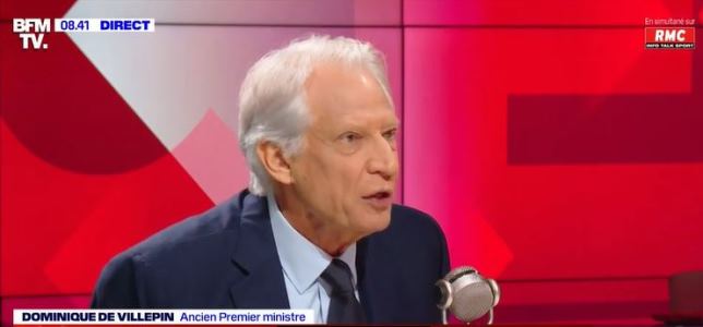 Dominique de Villepin © Capture d’écran BFM/RMC