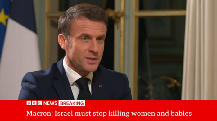 Emmanuel Macron exhorte Israël à un cessez-le-feu humanitaire à Gaza