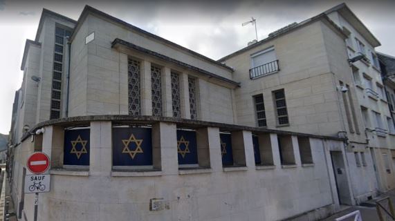 La synagogue de Rouen a été la cible, vendredi 17 mai, d’une attaque. © Google Maps