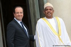François Hollande avec le président de l'Union des Comores en France en 2013.