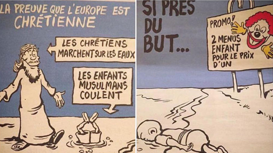 La crise des réfugiés vue par Charlie Hebdo, le nouveau scandale