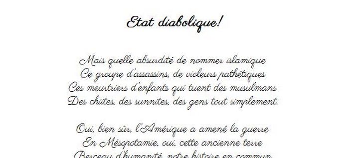 Etat diabolique !