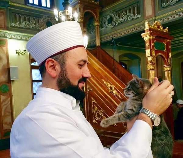 Mustafa Efe est imam de la mosquée Aziz Mahmut Hüdayi située à Istanbul.
